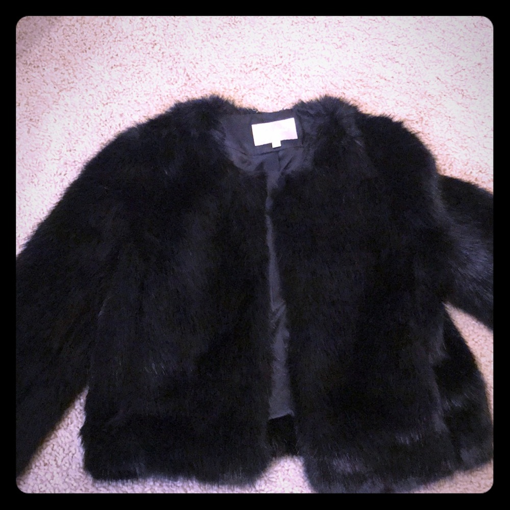 Banana Republic faux fur jacket
